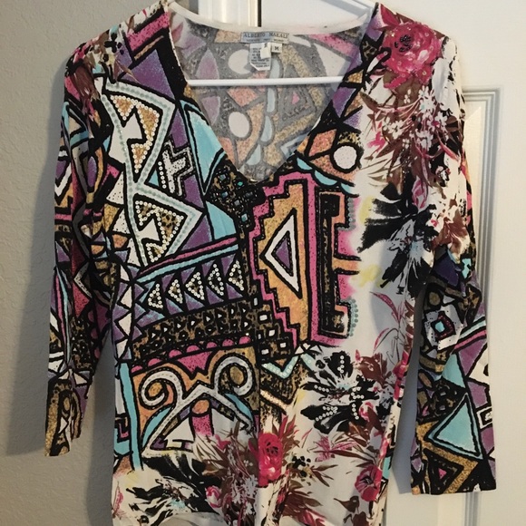 Alberta Makali top with beading - Picture 1 of 1